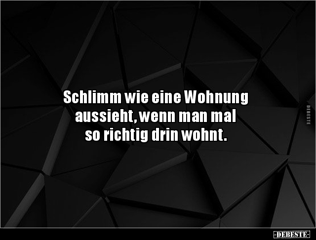 Schlimm wie eine Wohnung aussieht, wenn man mal so.. - Lustige Bilder | DEBESTE.de