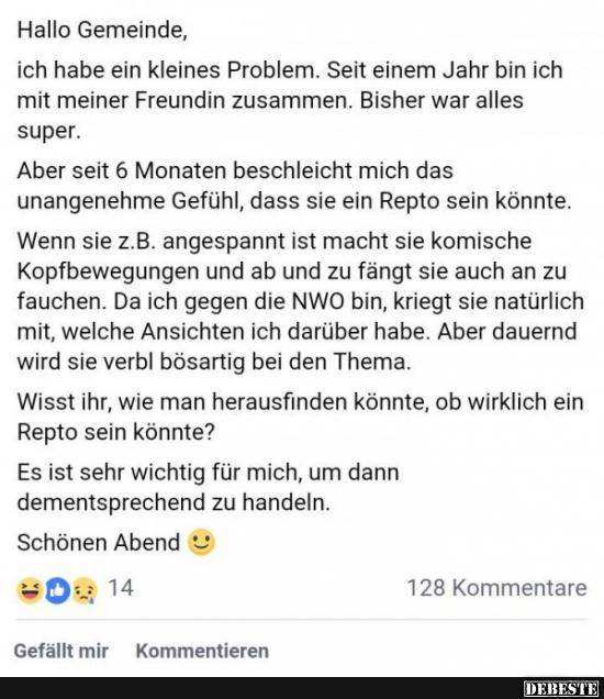 Hallo Gemeinde, Ich habe ein kleines Problem..