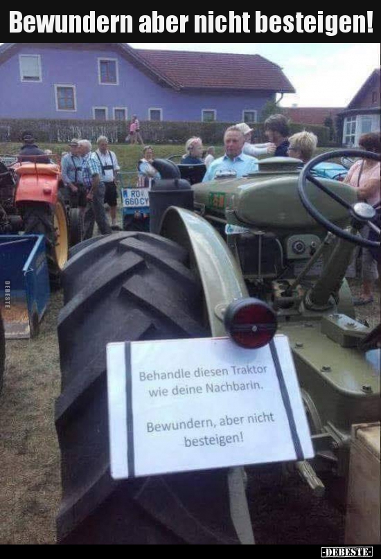 Bewundern aber nicht besteigen!..