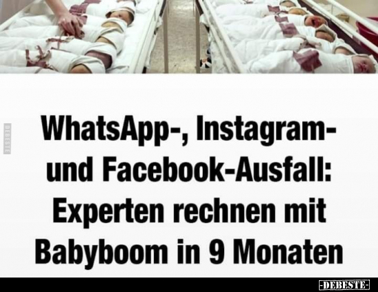 WhatsApp-, Instagram- und Facebook-Ausfall.. - Lustige Bilder | DEBESTE.de