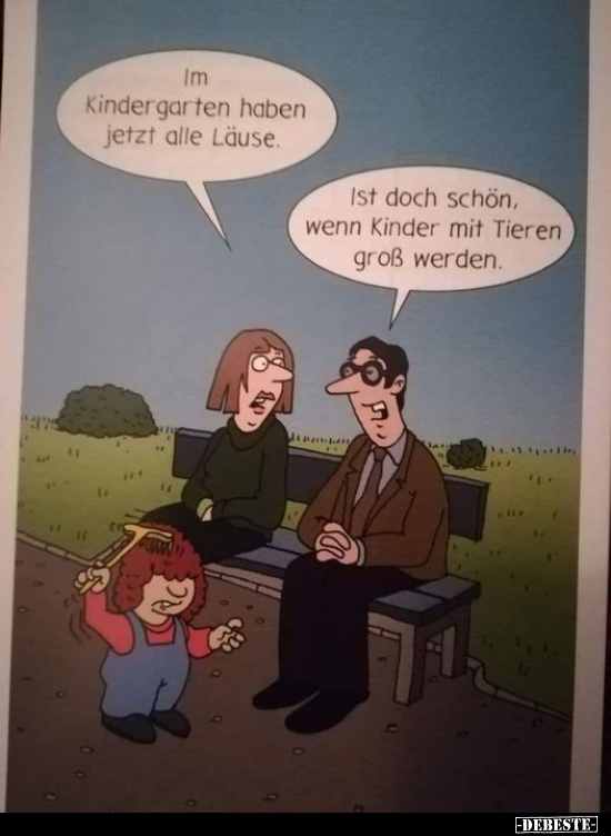 Im Kindergarten haben jetzt alle Läuse... - Lustige Bilder | DEBESTE.de