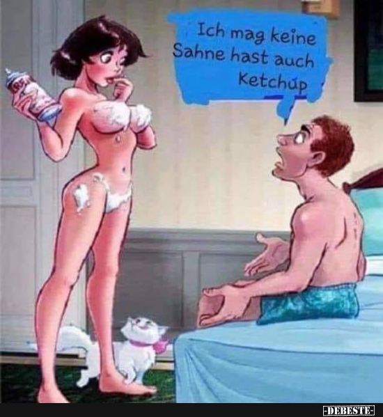 Ich mag keine Sahne hast auch Ketchup.. - Lustige Bilder | DEBESTE.de