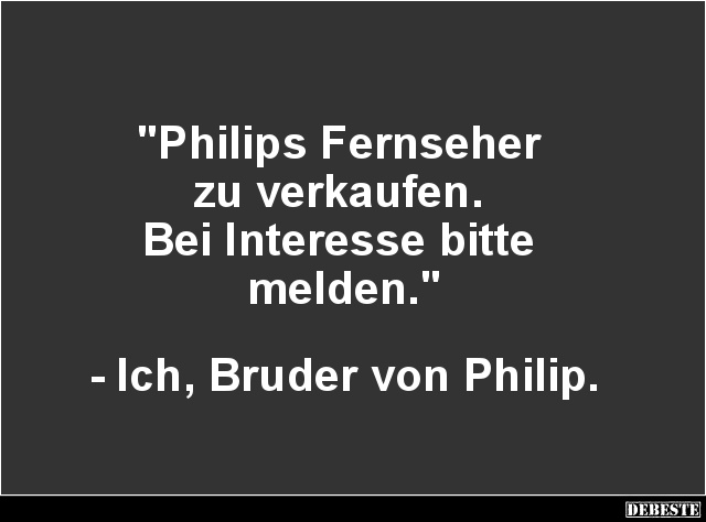 Philips Fernseher zu verkaufen.. - Lustige Bilder | DEBESTE.de
