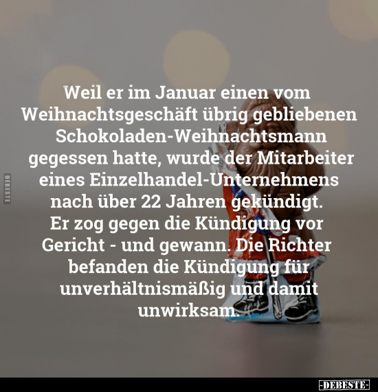 Weil er im Januar einen vom Weihnachtsgeschäft übrig.. - Lustige Bilder | DEBESTE.de