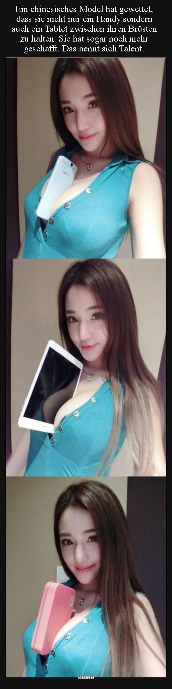 Ein chinesisches Model hat gewettet, dass sie nicht nur ein..