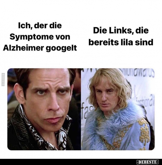 Ich, der die Symptome von Alzheimer googelt..  - Lustige Bilder | DEBESTE.de