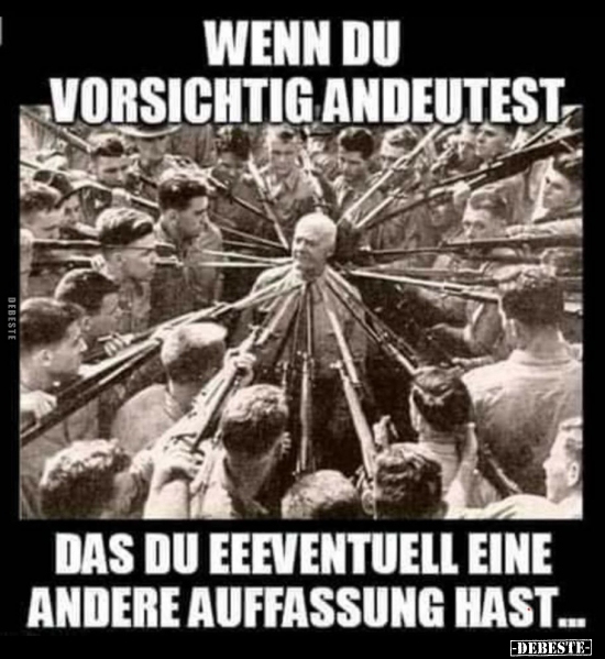 Wenn du vorsichtig andeutest..