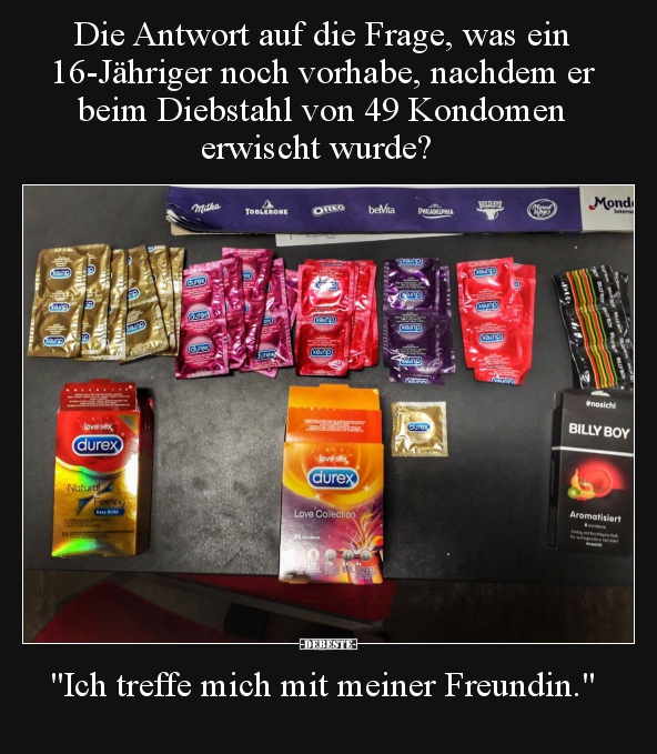 Die Antwort auf die Frage, was ein 16-Jähriger noch..