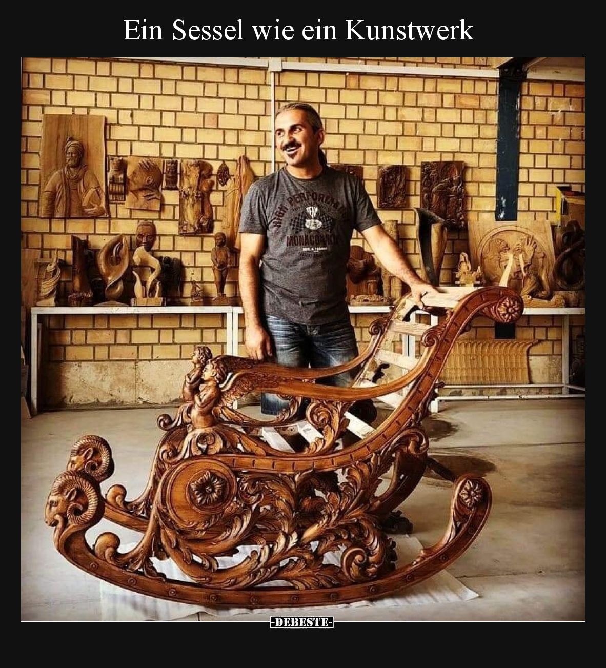 Ein Sessel wie ein Kunstwerk