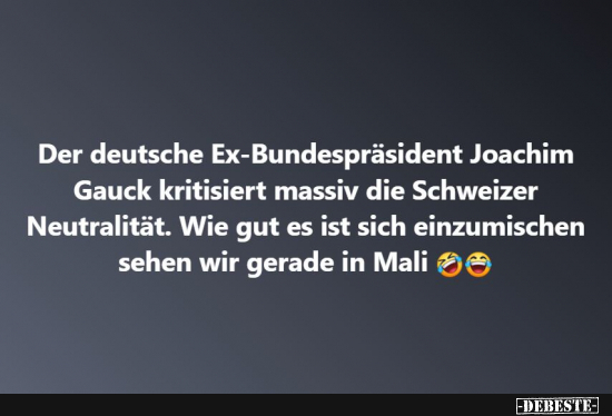 Gauck der Anti-Demokrat - Lustige Bilder | DEBESTE.de