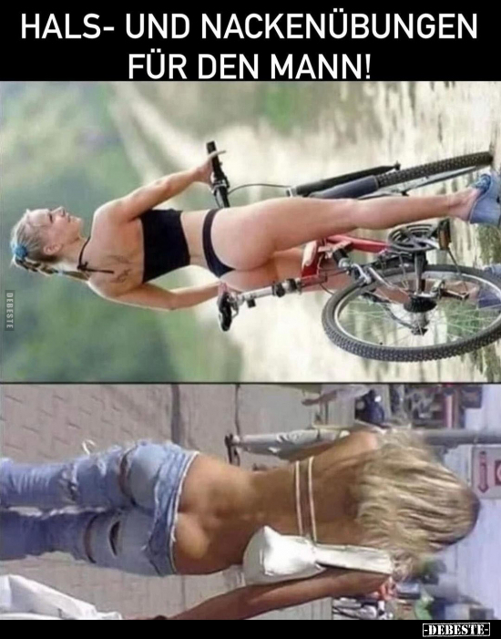 Hals- und Nackenübungen für den Mann!.. - Lustige Bilder | DEBESTE.de