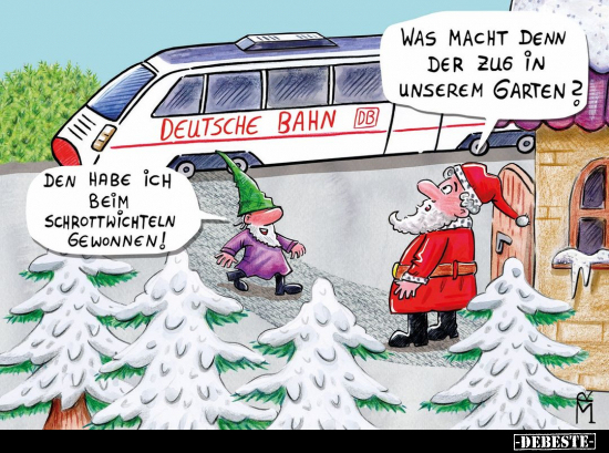 Was macht denn der Zug in unserem Garten?.. - Lustige Bilder | DEBESTE.de