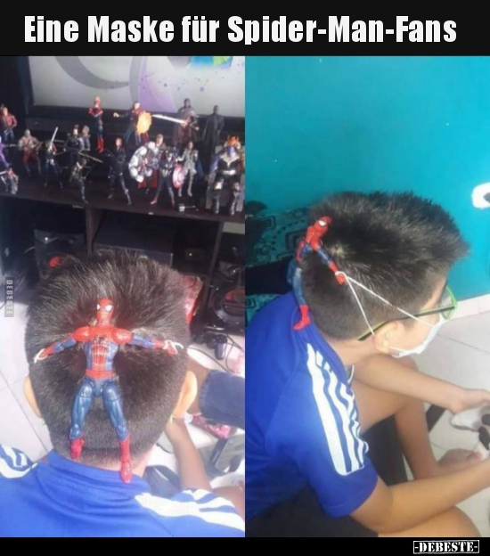Eine Maske für Spider-Man-Fans..