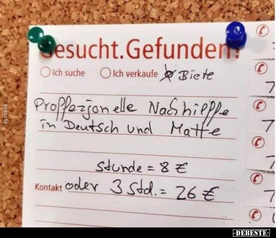 Hat jemand Interesse?..