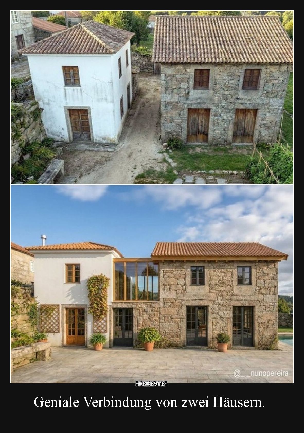 Geniale Verbindung von zwei Häusern