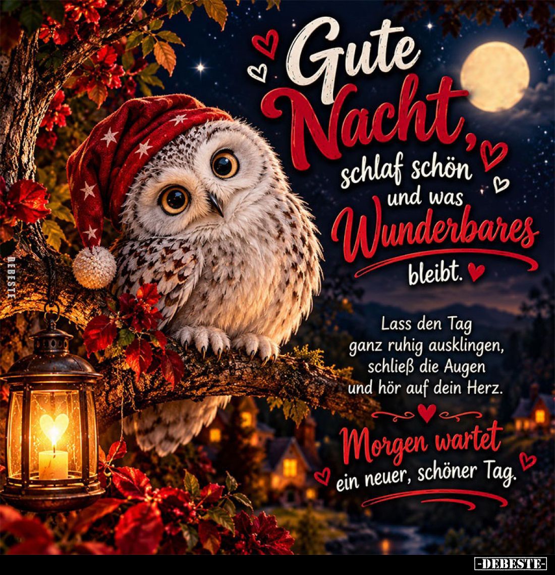 Gute Nacht, schlaf schön und was Wunderbares bleibt.. - Lustige Bilder | DEBESTE.de