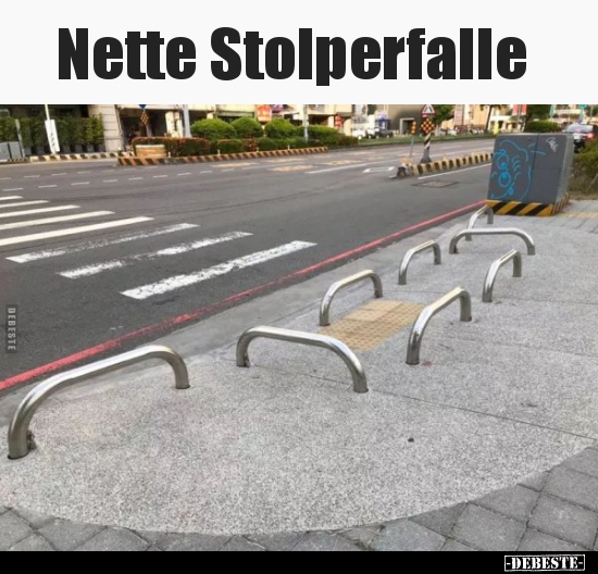 Nette Stolperfalle..