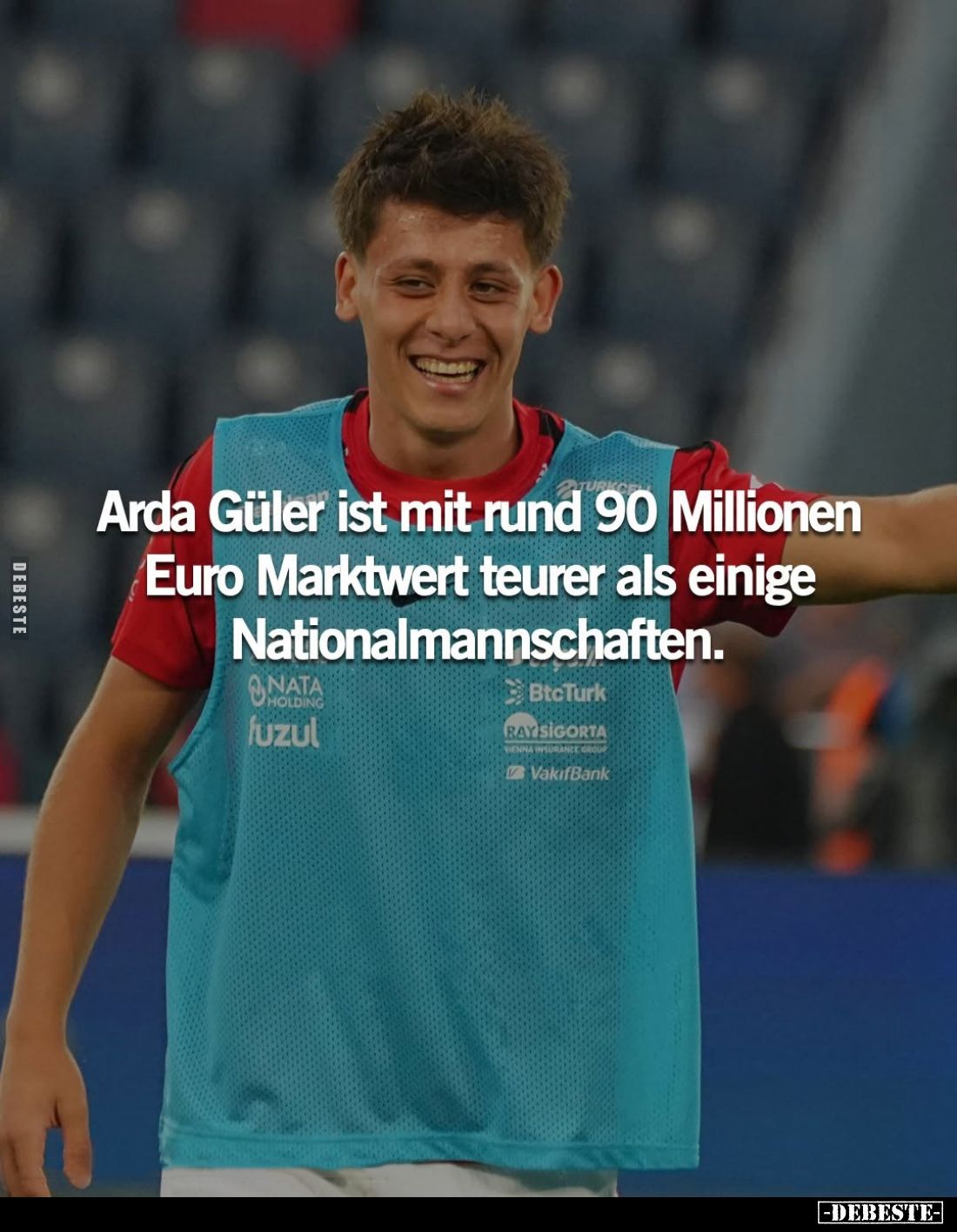 Arda Güler ist mit rund 90 Millionen Euro Marktwert teurer als einige Nationalmannschaften.