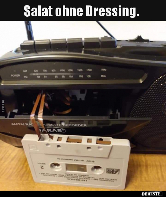 Salat ohne Dressing.