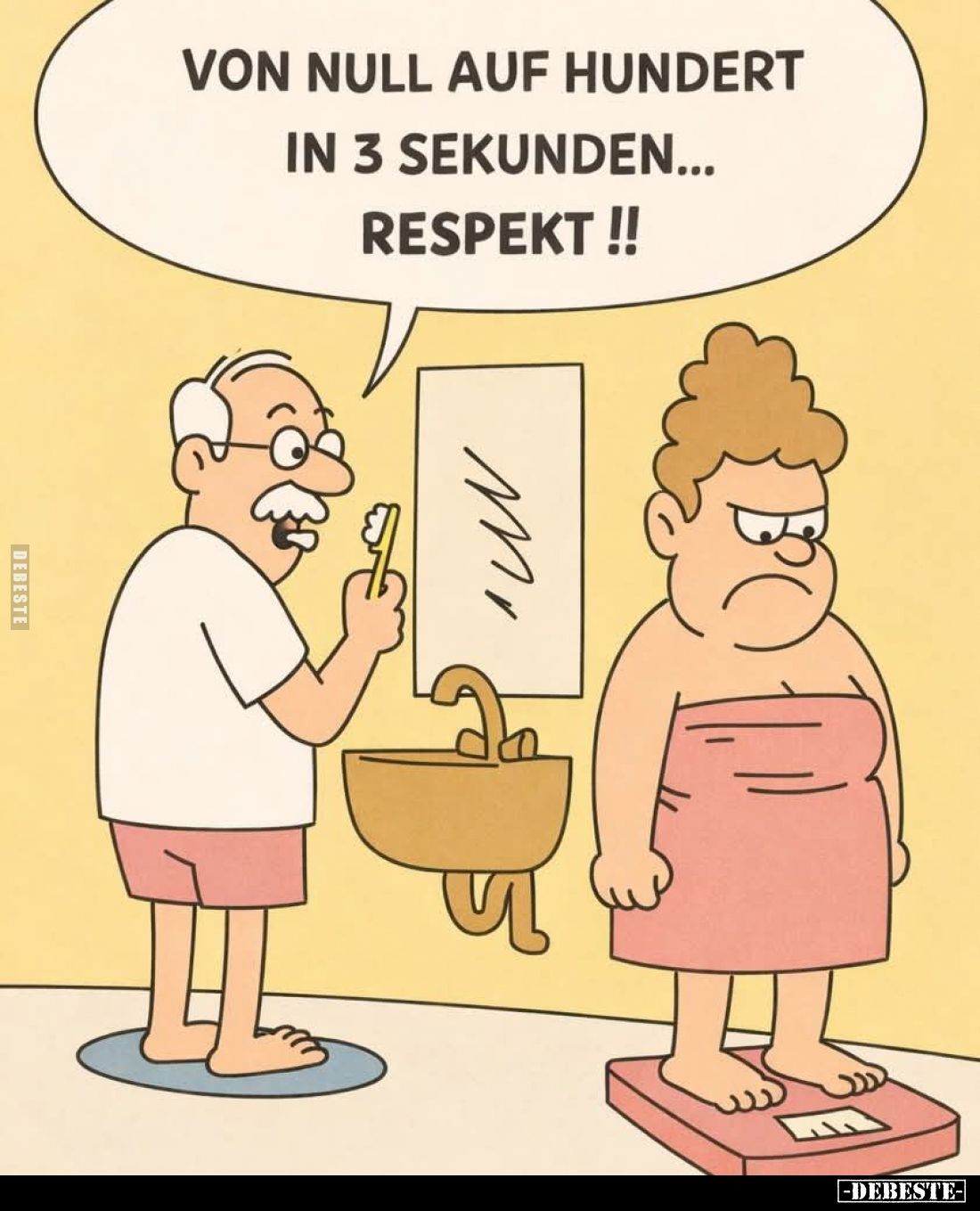 Von null auf hundert in 3 Sekunden... Respekt!!