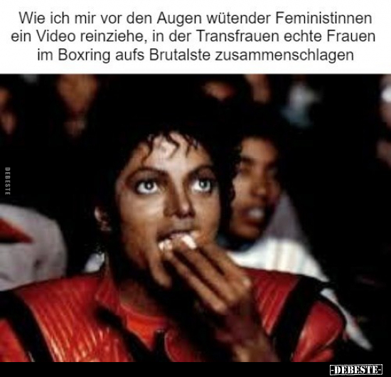 Wie ich mir vor den Augen wütender Feministinnen ein Video.. - Lustige Bilder | DEBESTE.de