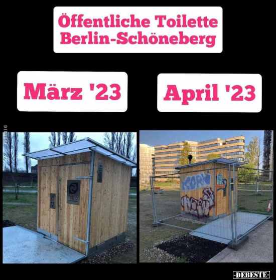 Öffentliche Toilette Berlin-Schöneberg.. - Lustige Bilder | DEBESTE.de