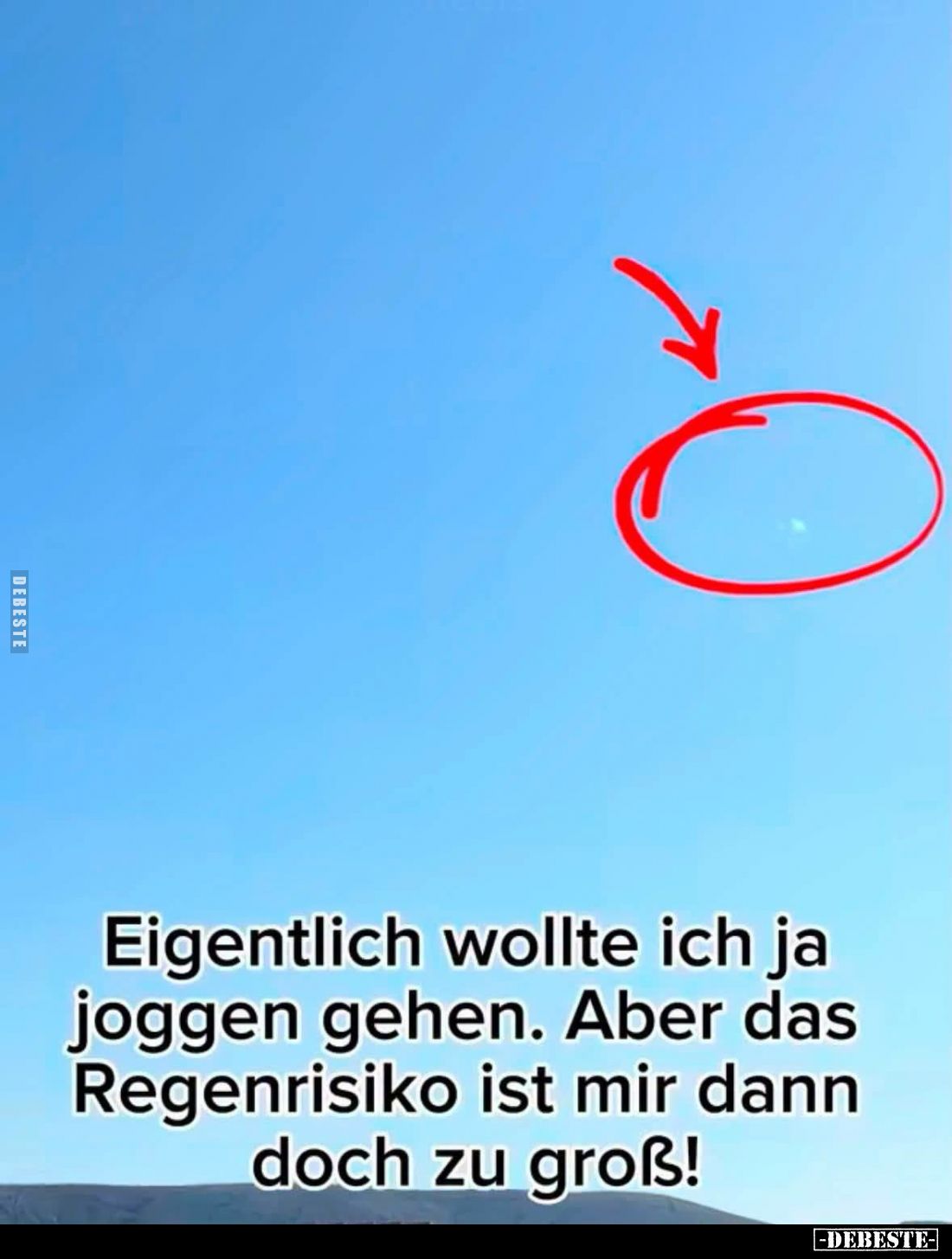 Eigentlich wollte ich ja joggen gehen. Aber das Regenrisiko ist mir dann doch zu groß!