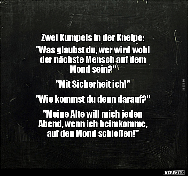 Zwei Kumpels in der Kneipe: "Was glaubst du, wer wird wohl.." - Lustige Bilder | DEBESTE.de
