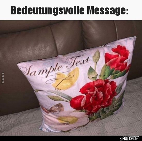 Bedeutungsvolle Message.. - Lustige Bilder | DEBESTE.de