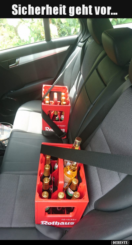 Sicherheit geht vor...