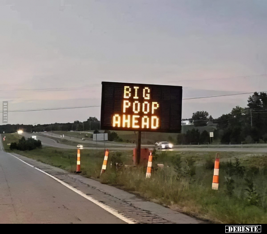 BIG POOP AHEAD