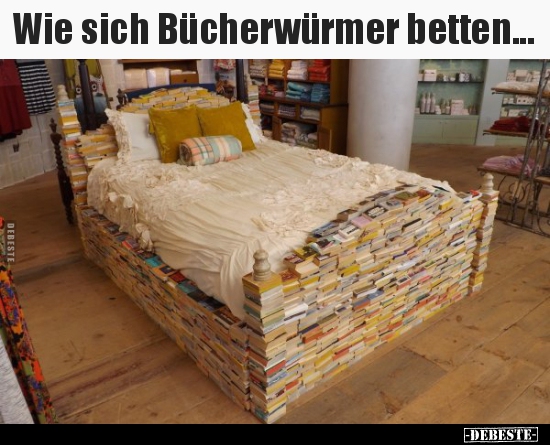 Wie sich Bücherwürmer betten... - Lustige Bilder | DEBESTE.de