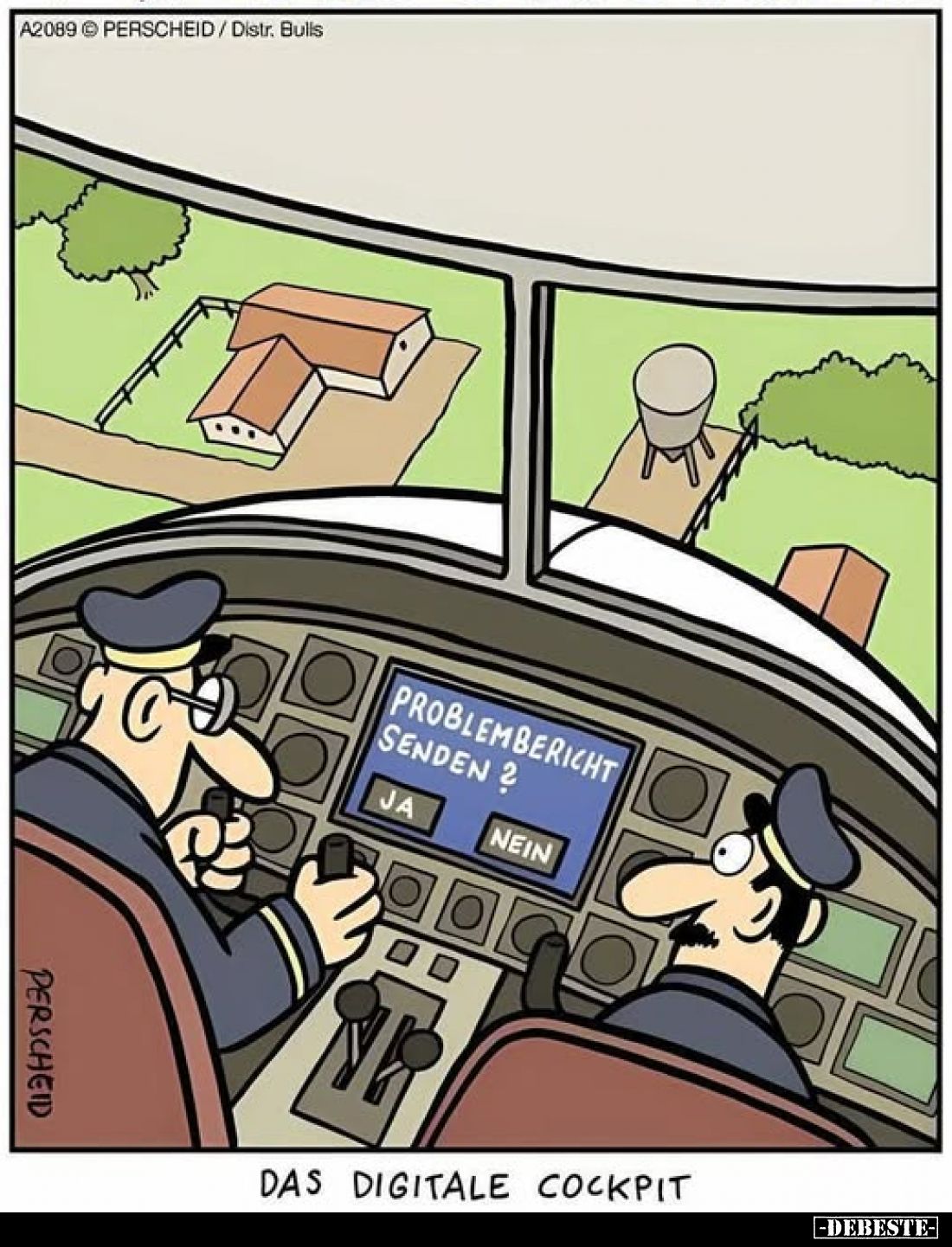 Problembericht senden ?
Ja./
Nein.

Das digitale Cockpit.
