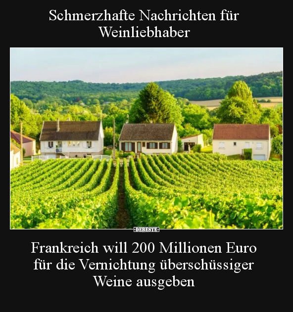 Schmerzhafte Nachrichten für Weinliebhaber.. - Lustige Bilder | DEBESTE.de