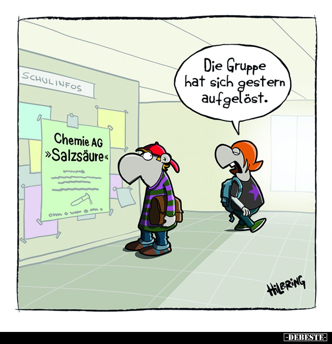 Die Gruppe hat sich gestern aufgelöst.