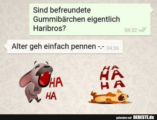 Sind befreundete Gummibärchen eigentlich Haribros? - Lustige Bilder | DEBESTE.de