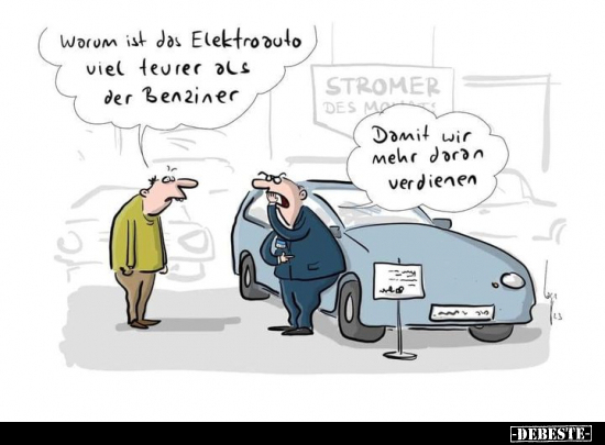 Warum ist das Elektroauto viel teurer.. - Lustige Bilder | DEBESTE.de