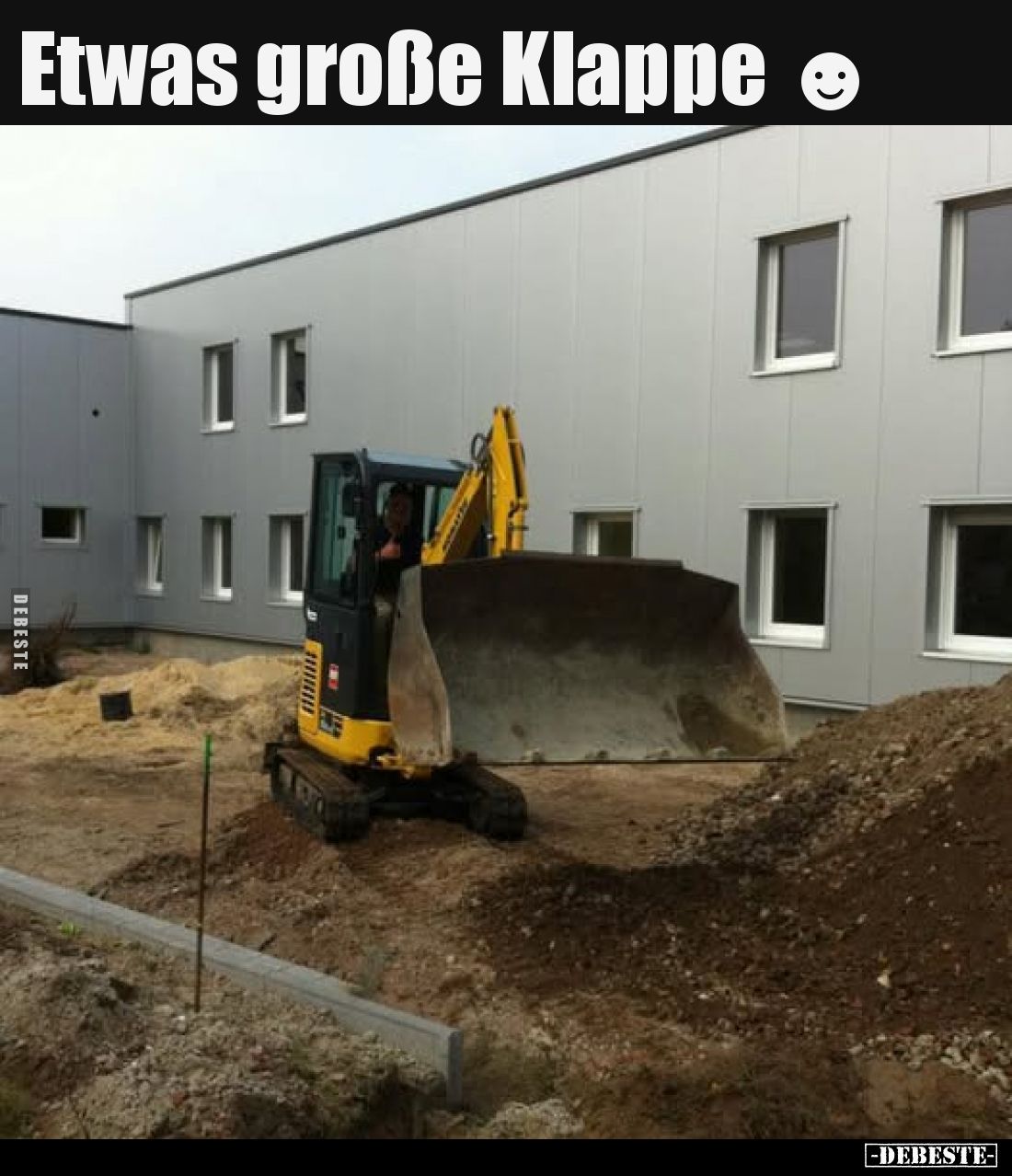 Etwas große Klappe.