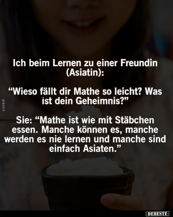 Ich beim Lernen zu einer Freundin (Asiatin).. - Lustige Bilder | DEBESTE.de