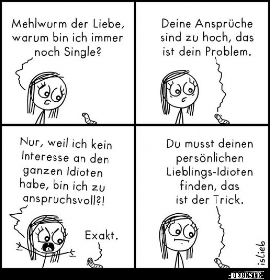 Mehlwurm der Liebe, warum bin ich immer noch.. - Lustige Bilder | DEBESTE.de