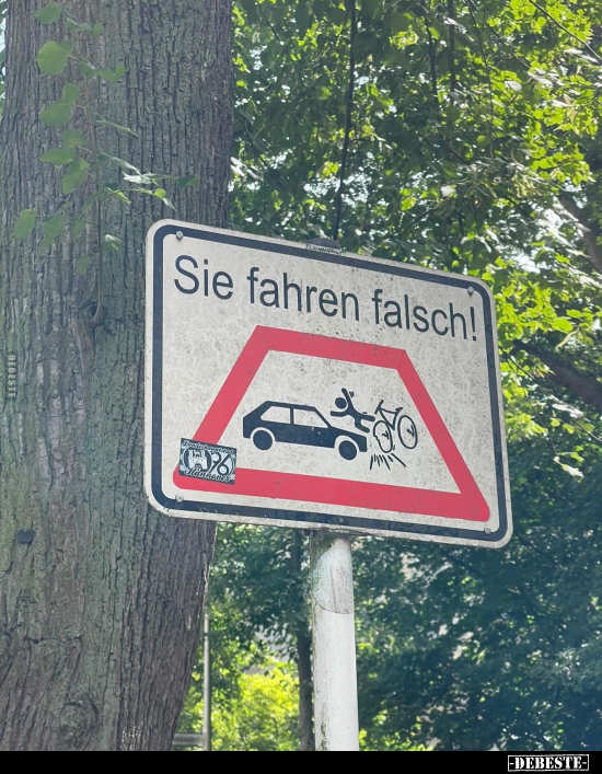 Sie fahren falsch!.. - Lustige Bilder | DEBESTE.de