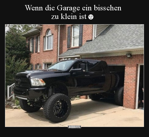 Wenn die Garage ein bisschen zu klein ist☻ - Lustige Bilder | DEBESTE.de