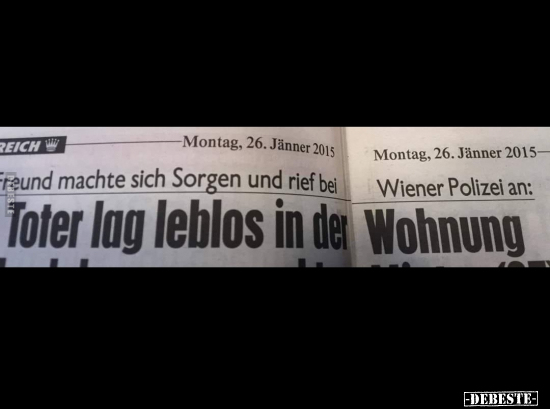 Toter lag leblos in der Wohnung.. - Lustige Bilder | DEBESTE.de