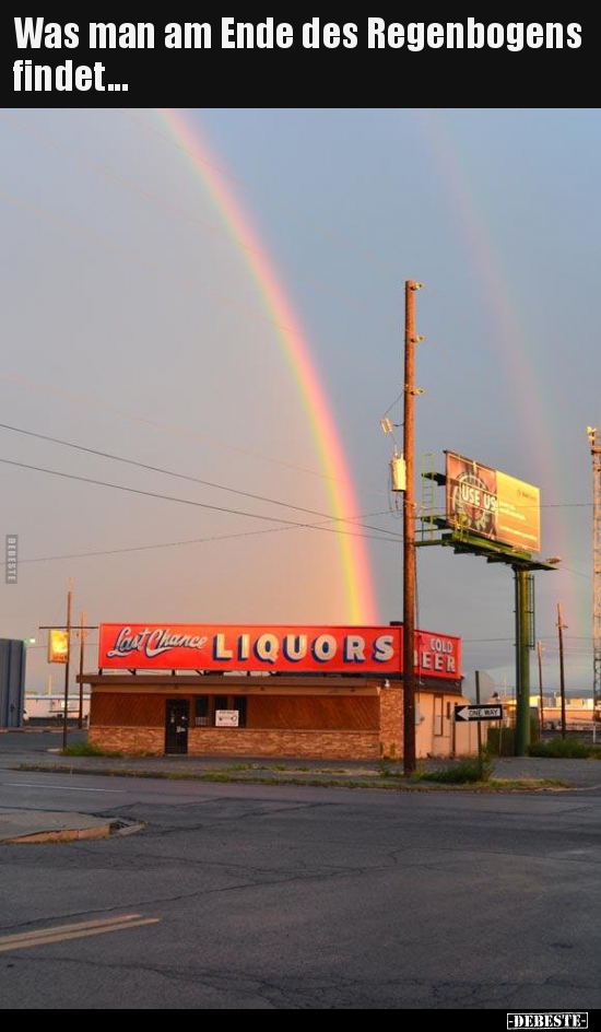 Was man am Ende des Regenbogens findet...
