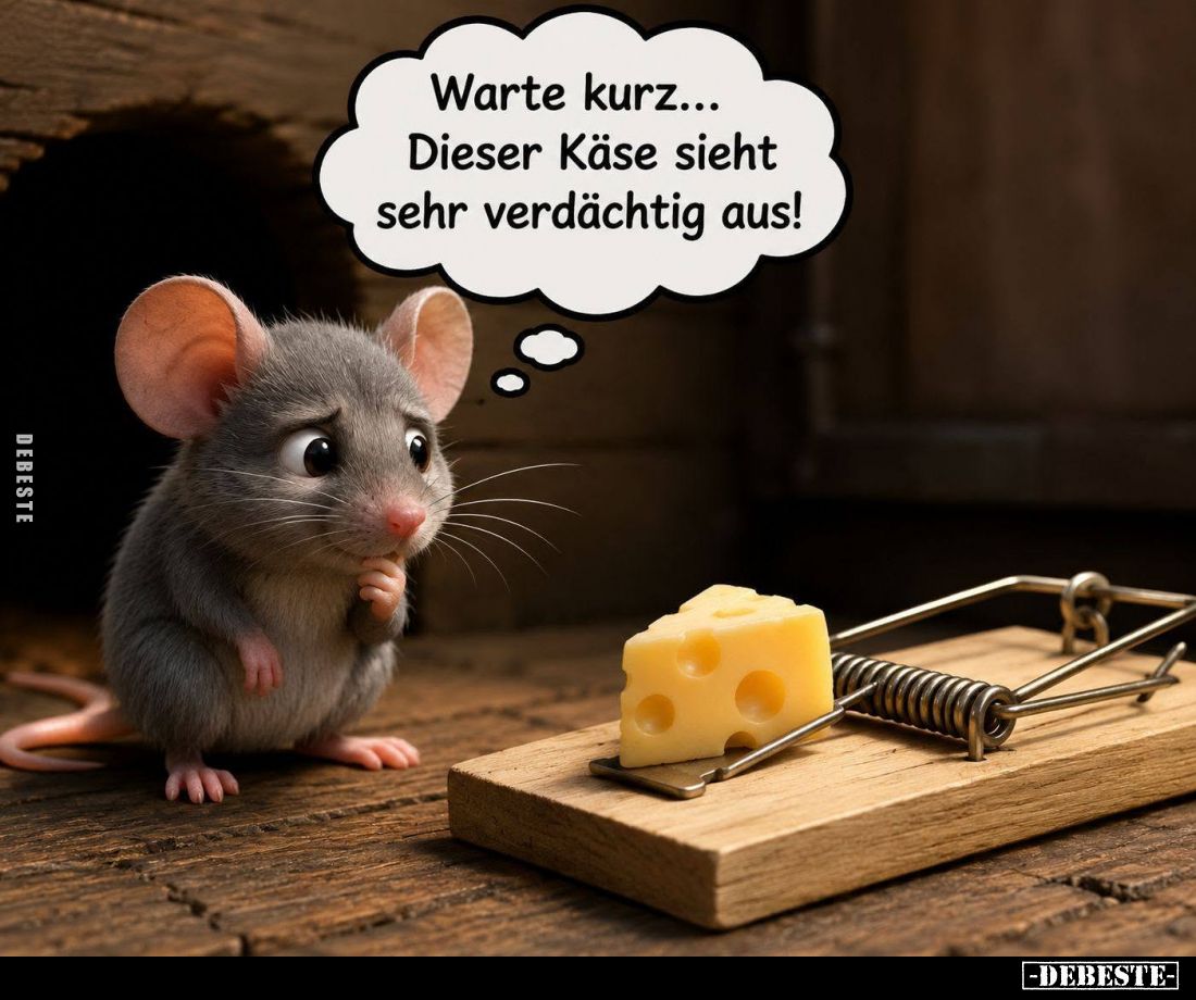 Warte kurz... Dieser Käse sieht sehr verdächtig aus!