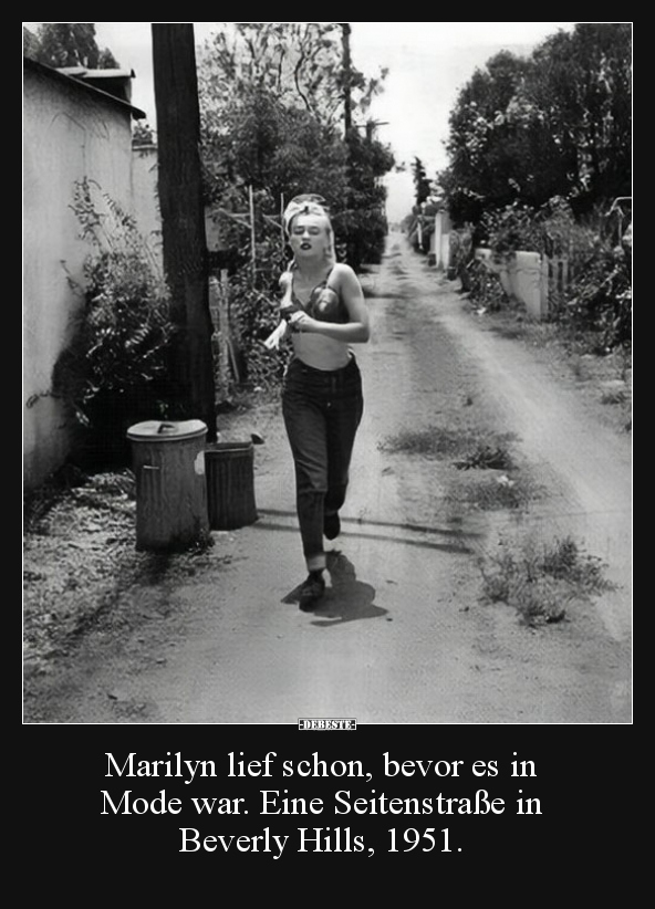 Marilyn lief schon, bevor es in Mode war.. - Lustige Bilder | DEBESTE.de