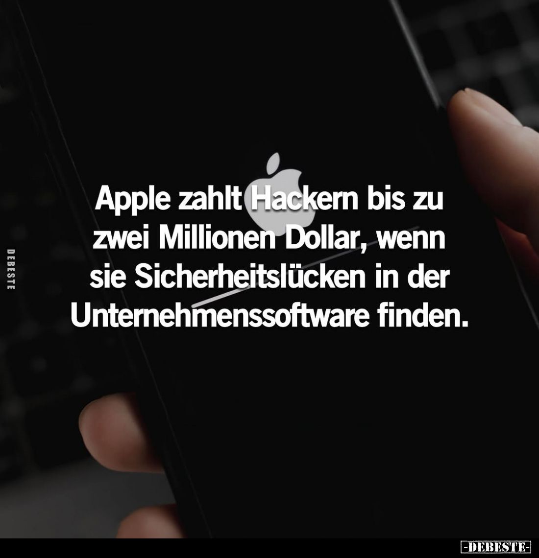 Apple zahlt Hackern bis zu zwei Millionen Dollar, wenn sie Sicherheitslücken in der Unternehmenssoftware finden.