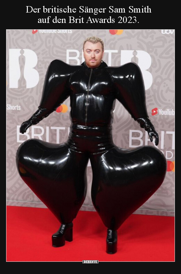 Der britische Sänger Sam Smith auf den Brit Awards.. - Lustige Bilder | DEBESTE.de