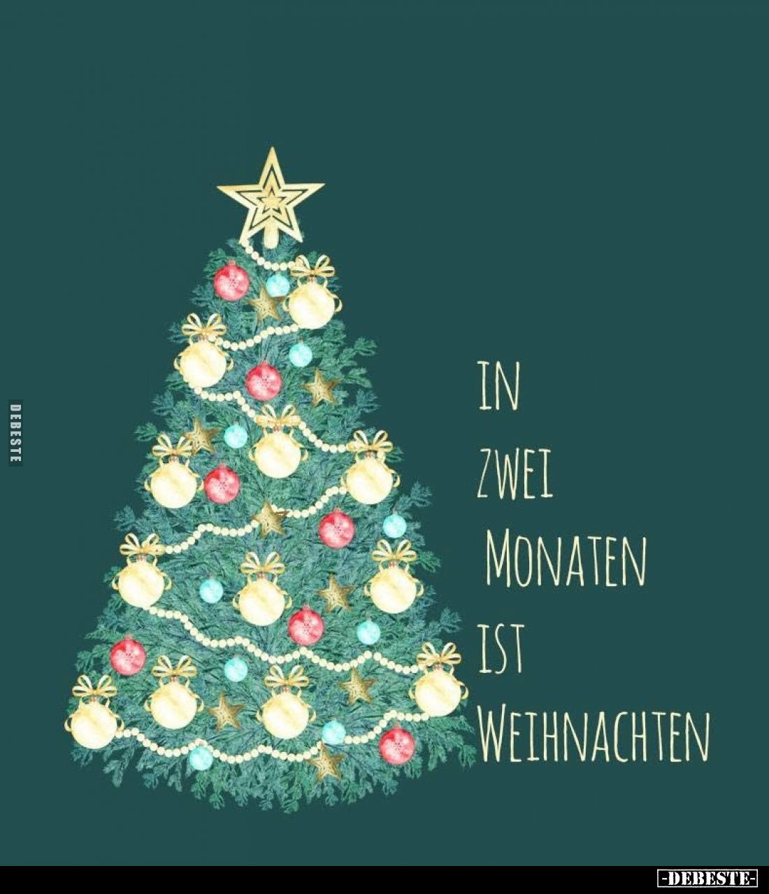 In zwei Monaten ist Weihnachten.