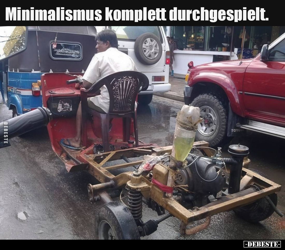 Minimalismus komplett durchgespielt.